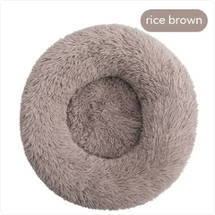 Plush Round Pet Bed for Cats & Dogs – product view 10