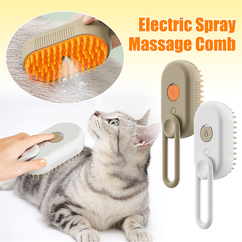 3-in-1 Spray Grooming Brush for Cats & Dogs