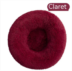 Plush Round Pet Bed for Cats & Dogs – product view 8