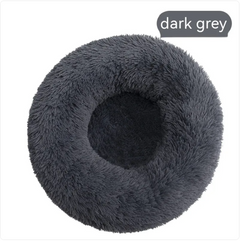 Plush Round Pet Bed for Cats & Dogs – product view 4